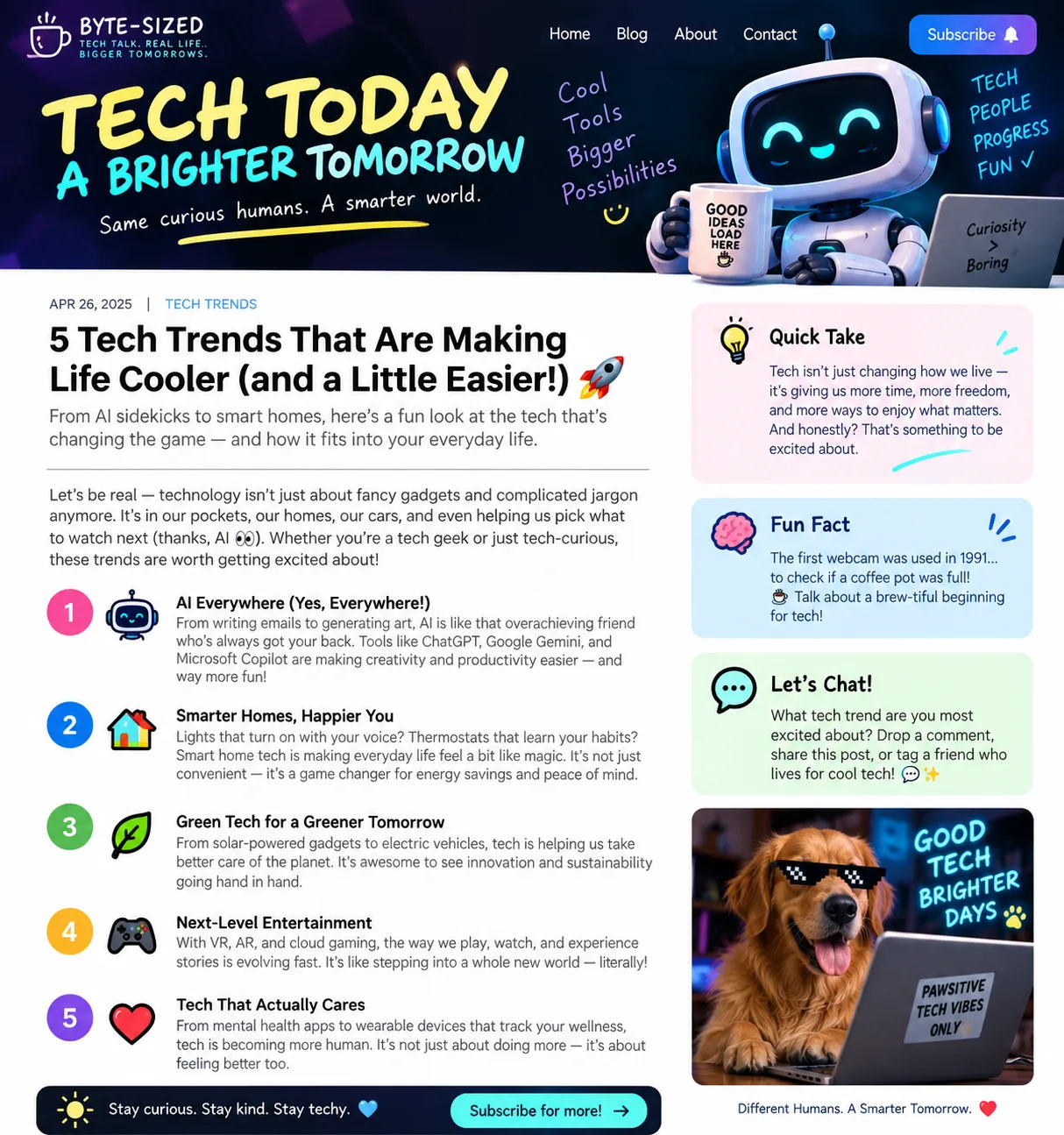 Tech Today: A Brighter Tomorrow