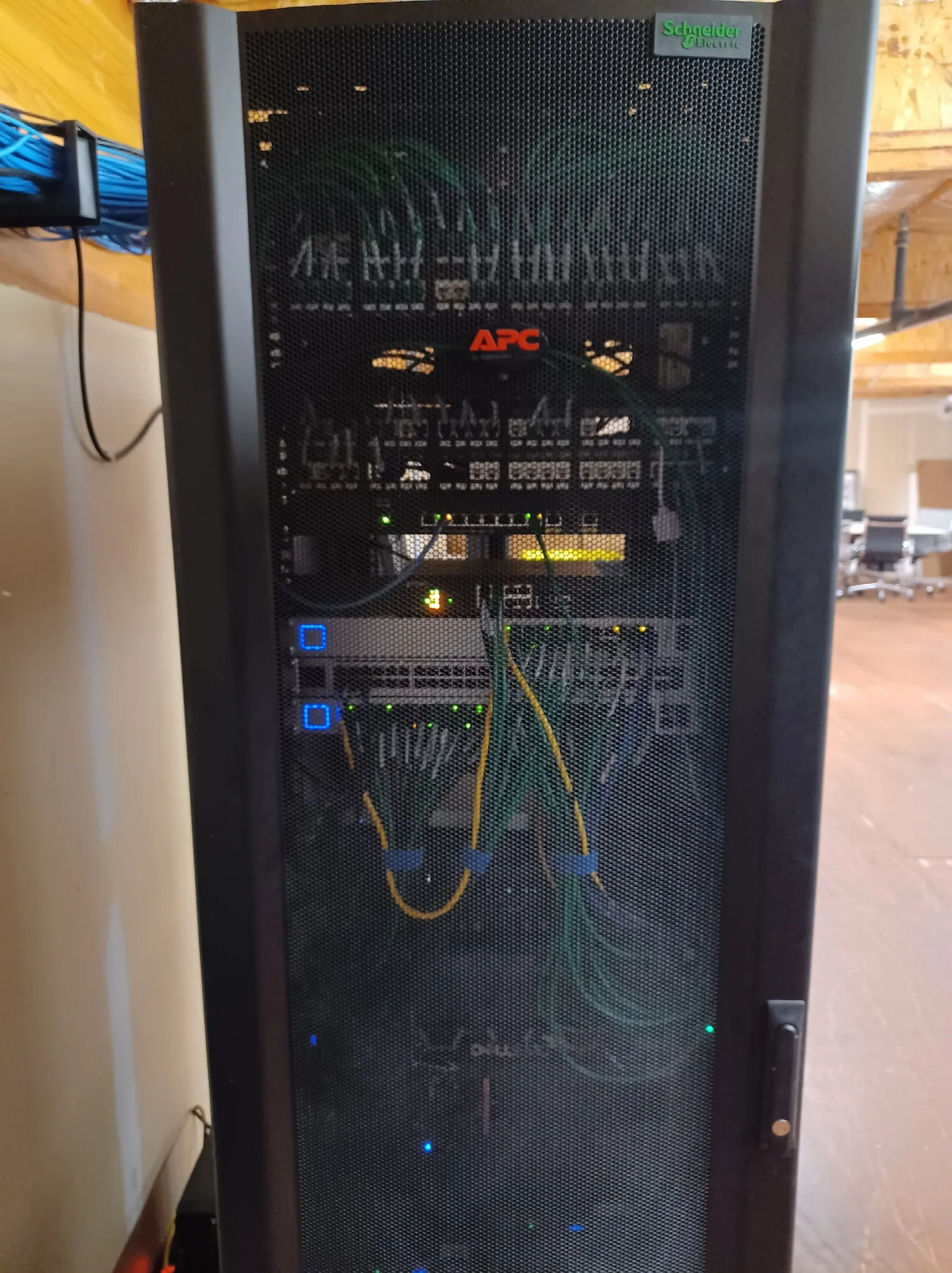 Server room in Pleasanton, Ca