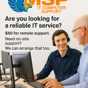 Computer Tech Support $60 Per Hour