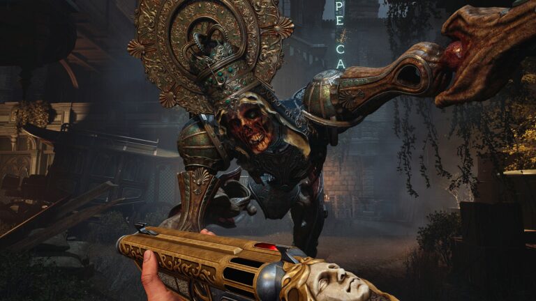 Crisol: Theater of the Idols is a horror first-person shooter influenced by Spanish folklore